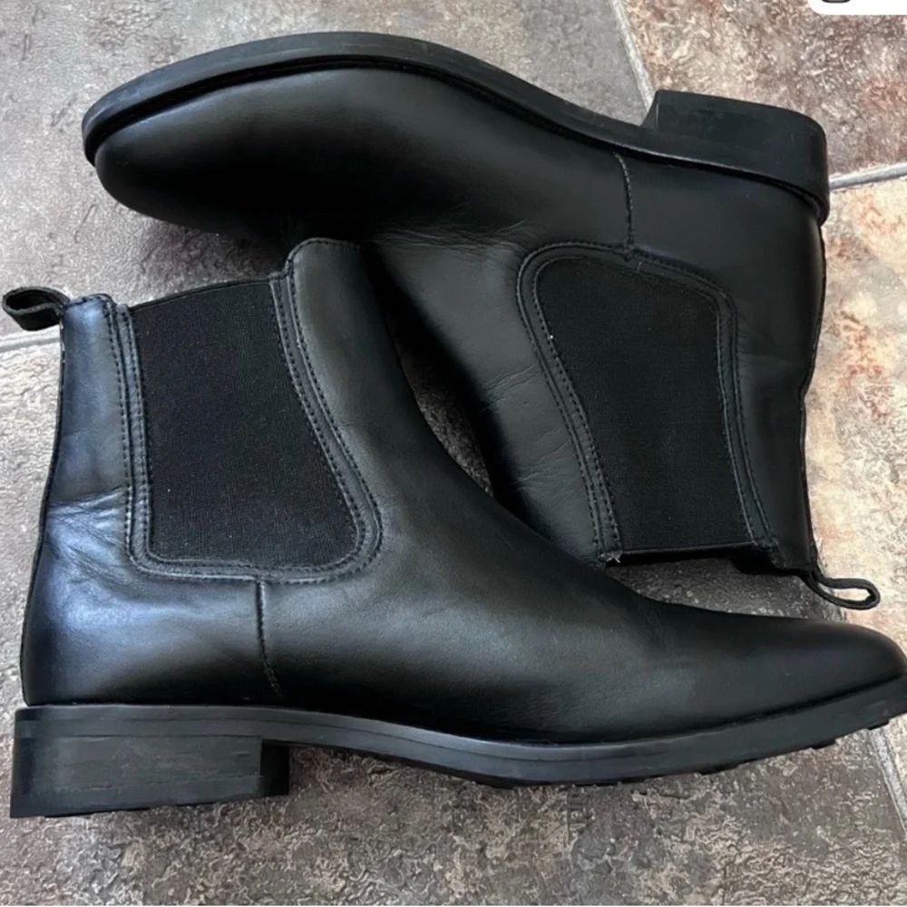 Thursday Boot Co Women's Black Leather Handmade Duchess Chelsea Boots Size 8 - Picture 6 of 7